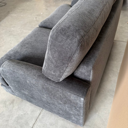 John Lewis Clover Small 2 Seater Sofa, Dark Leg, Chenille Charcoal
