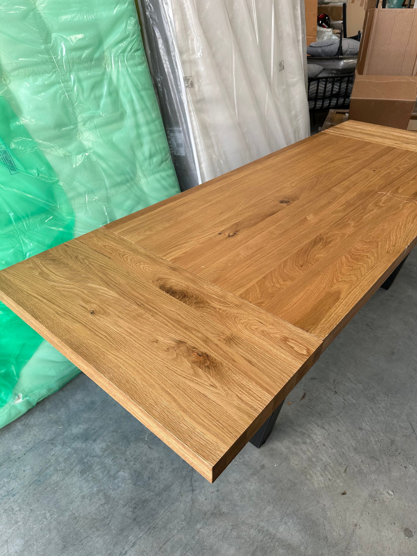 John Lewis Calia 6-10 Seater Extending Dining Table, Sold Oak