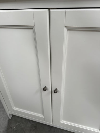 John Lewis Portsman Double Towel Cupboard, White