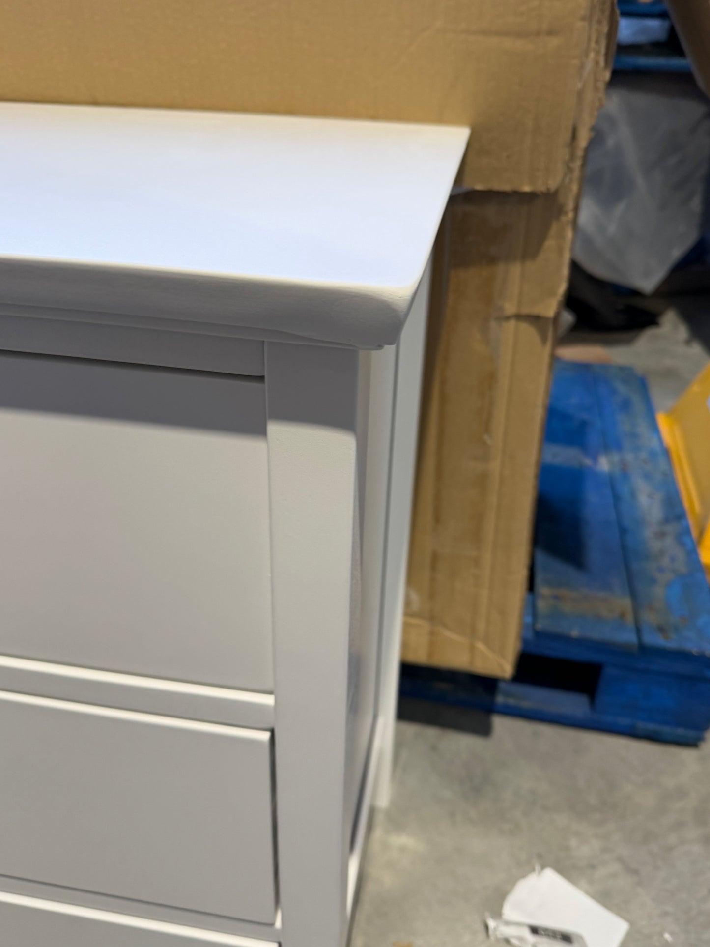 John Lewis Chest of Drawer White Wilton 7 Drawer Chest