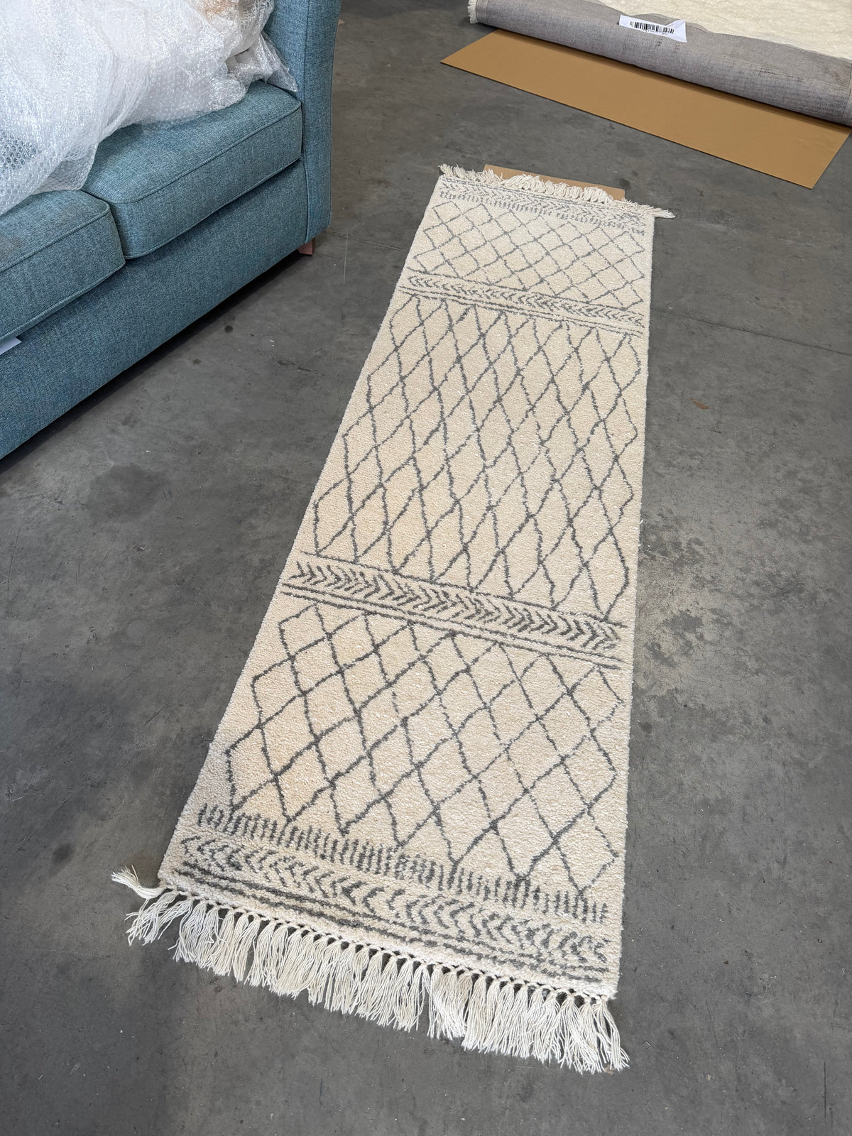 John Lewis Hebri Berber Style Runner, Natural