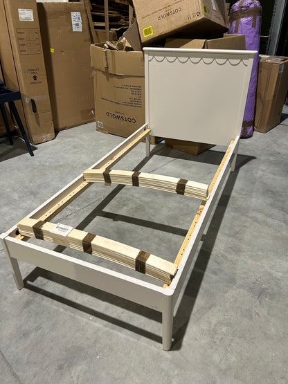 John Lewis ANYDAY Hem Bed Frame, Single, Natural Greige