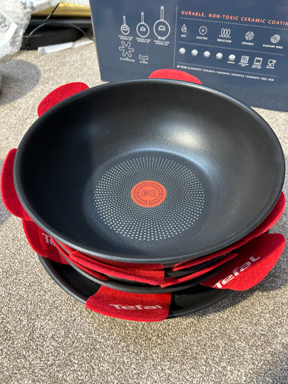 Tefal Ingenio Emotion Stainless Steel Pans, Lids & Utensils Set, 22 Piece