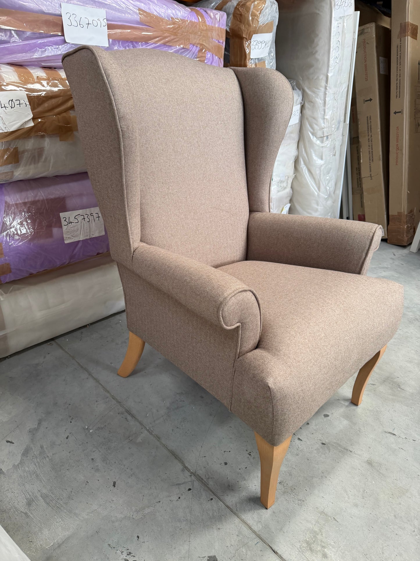 John Lewis Shaftesbury Armchair Brushed Tweed Mole