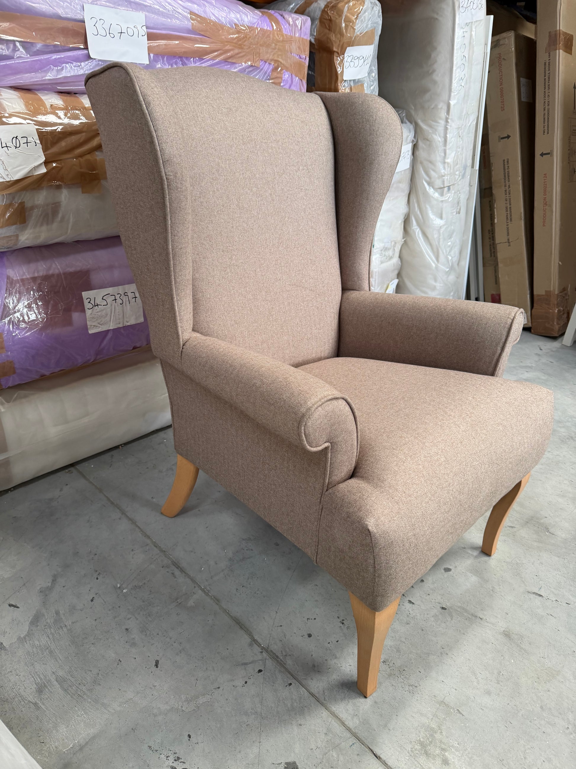 John Lewis Shaftesbury Armchair Brushed Tweed Mole
