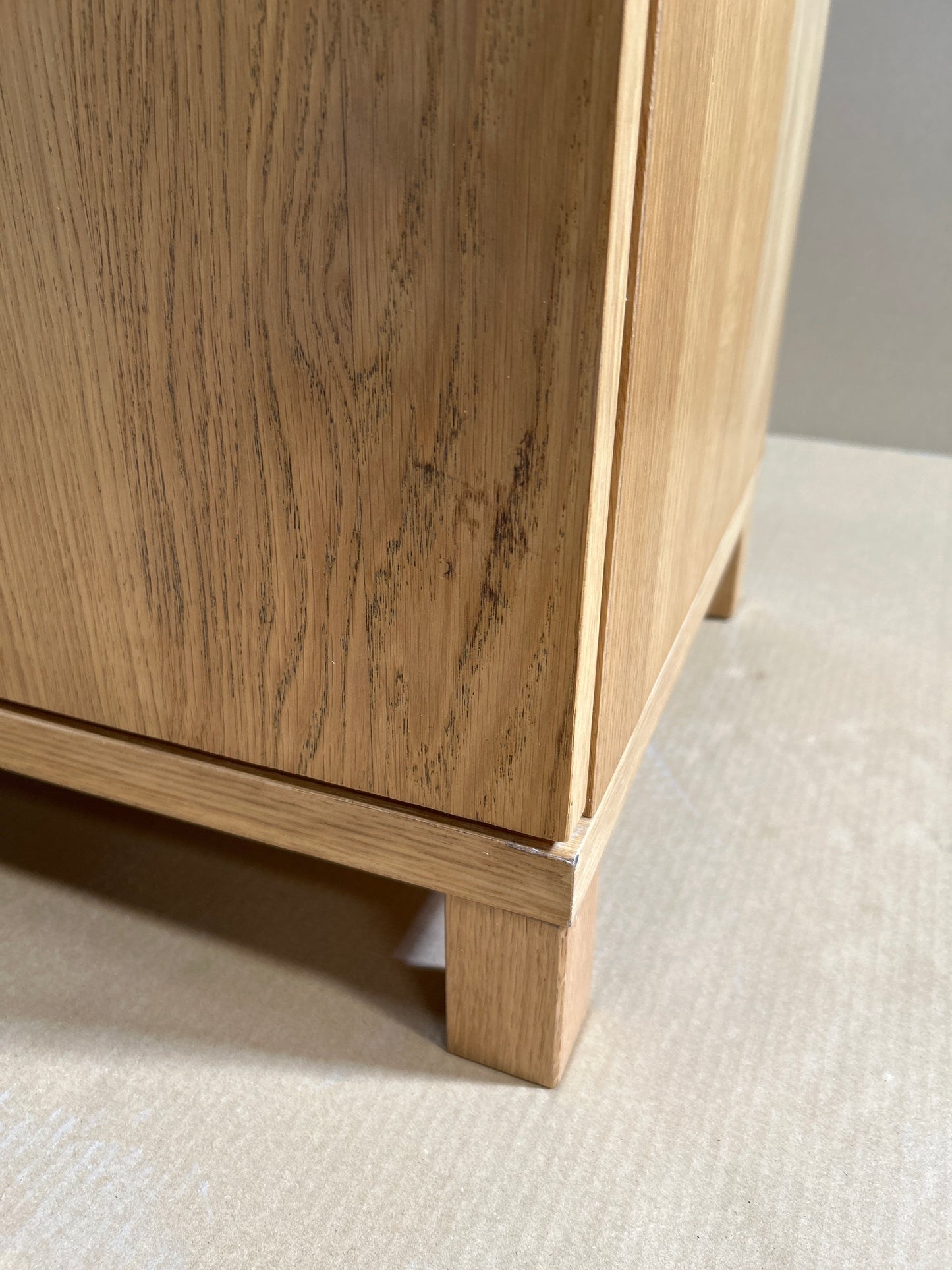 John Lewis Abacus Wide Storage Cupboard, FSC-Certified, (Oak Veneer)