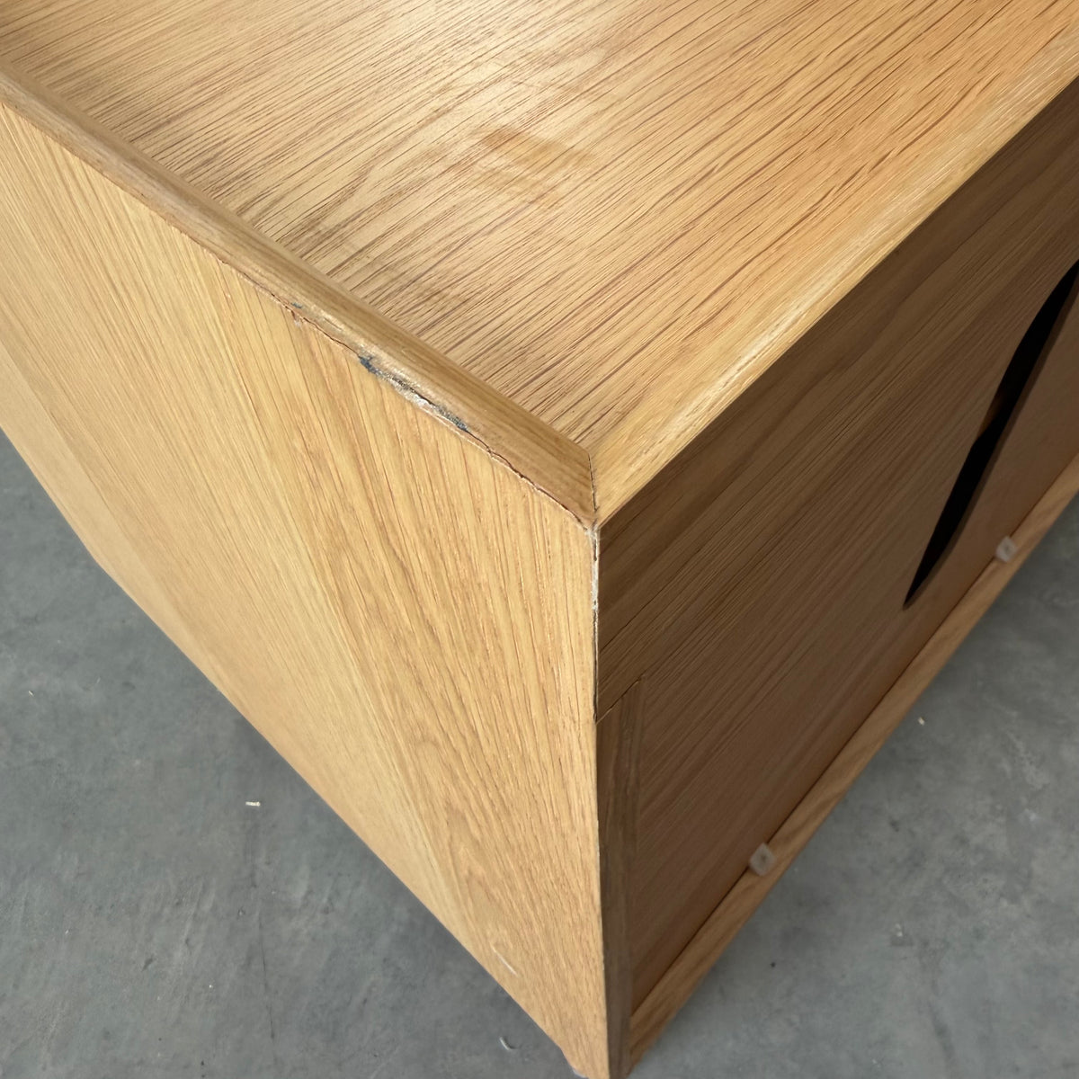 John Lewis Notch 2 Door 2 Drawer Sideboard in Oak