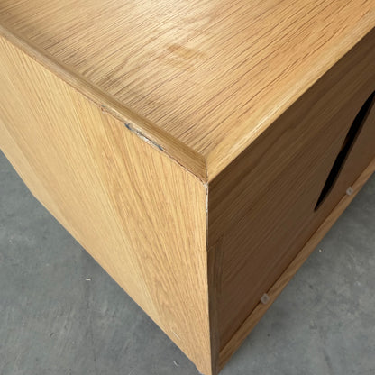 John Lewis Notch 2 Door 2 Drawer Sideboard in Oak