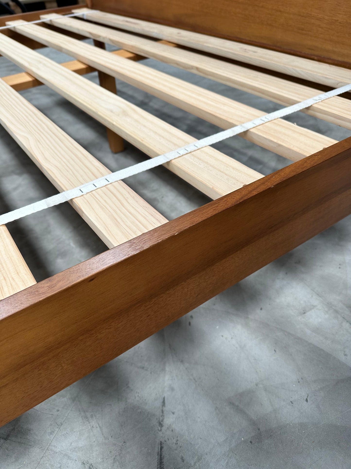 West Elm Mid-Century Wood Bed Frame, King, Acorn