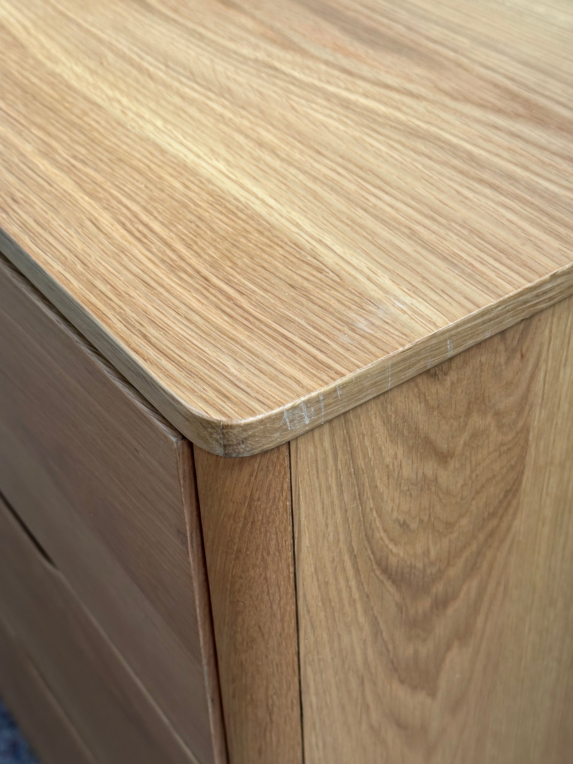 John Lewis Bow 6 Drawer Chest, Natural