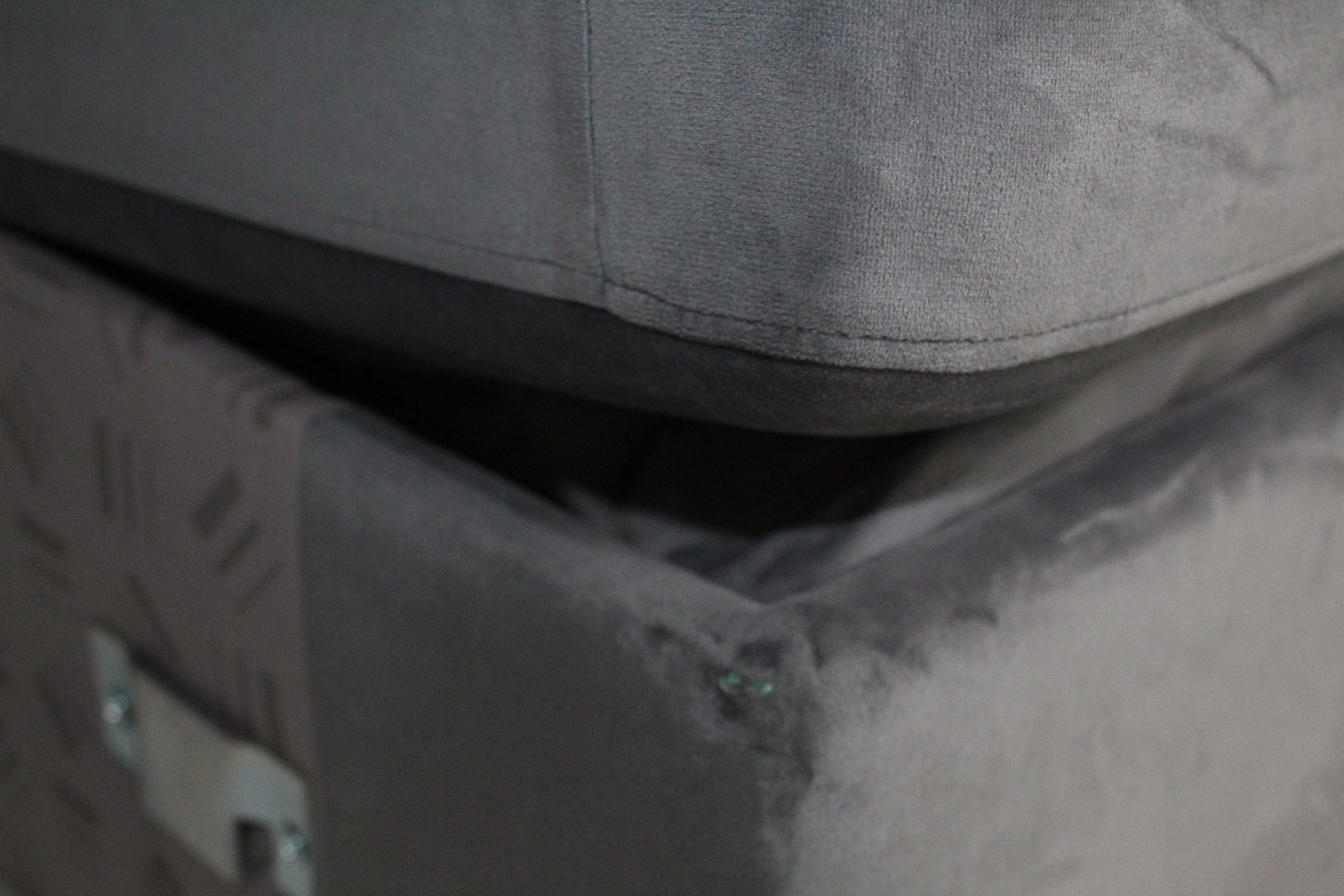 John Lewis Bailey II 4 Seater LHF Chaise End Sofa In velvet steel