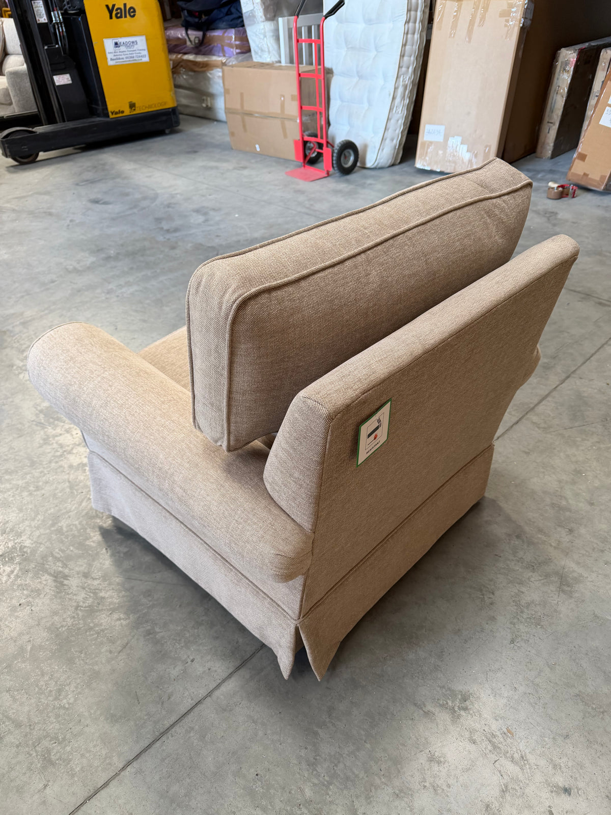 John Lewis Padstow II Armchair Chunky Chenille Natural