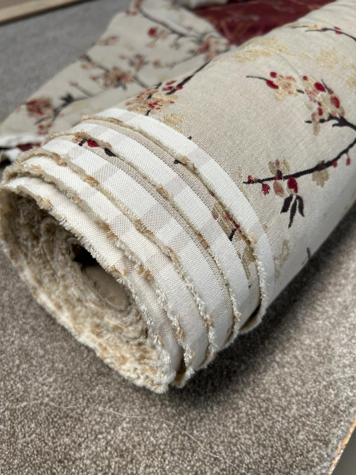 John Lewis Blossom Weave Furnishing Fabric, Russet 25 meters
