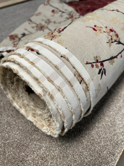 John Lewis Blossom Weave Furnishing Fabric, Russet 25 meters