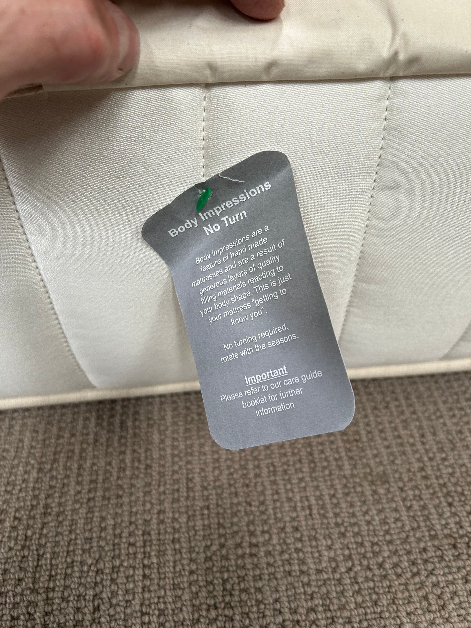 John Lewis British Natural Hemp 2750 Mattress Regular Double