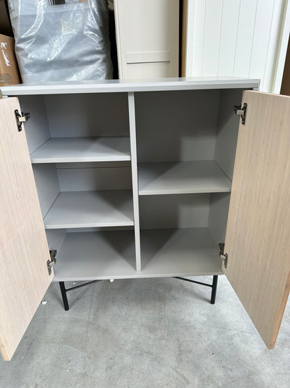 John Lewis Ridge 2 Door Cabinet Grey