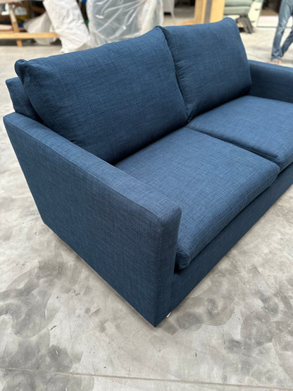 John Lewis Bailey II Medium Sofa Bed, Light Leg, Navy