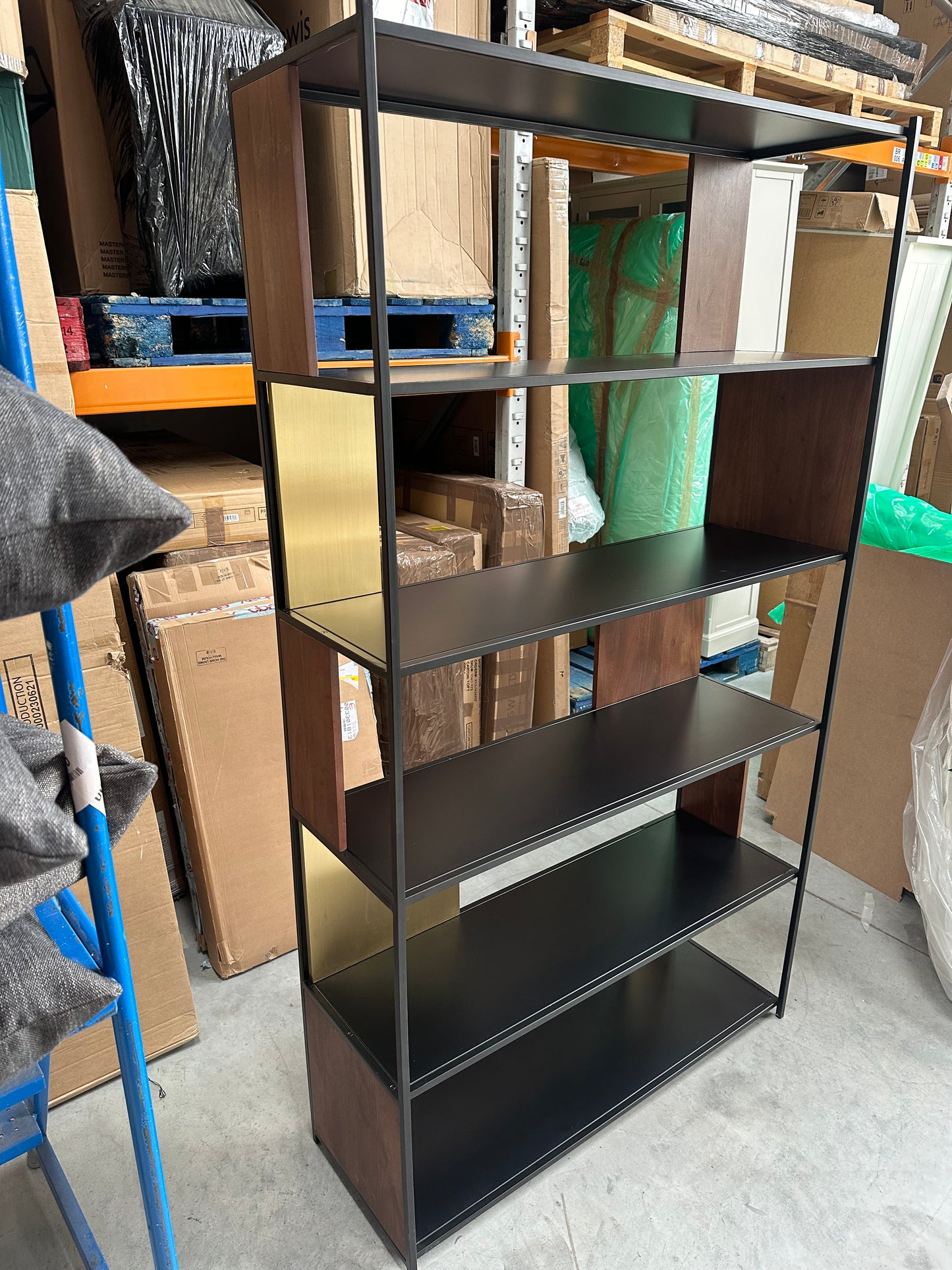 Swoon John Lewis + Swoon Brunel Wide Shelving Unit, Brown