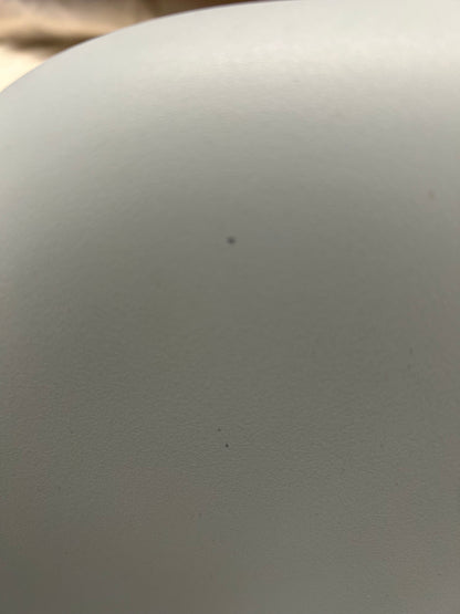 Vitra Eames RE DSR Recycled Plastic Chair, Chrome Legs, Light Grey