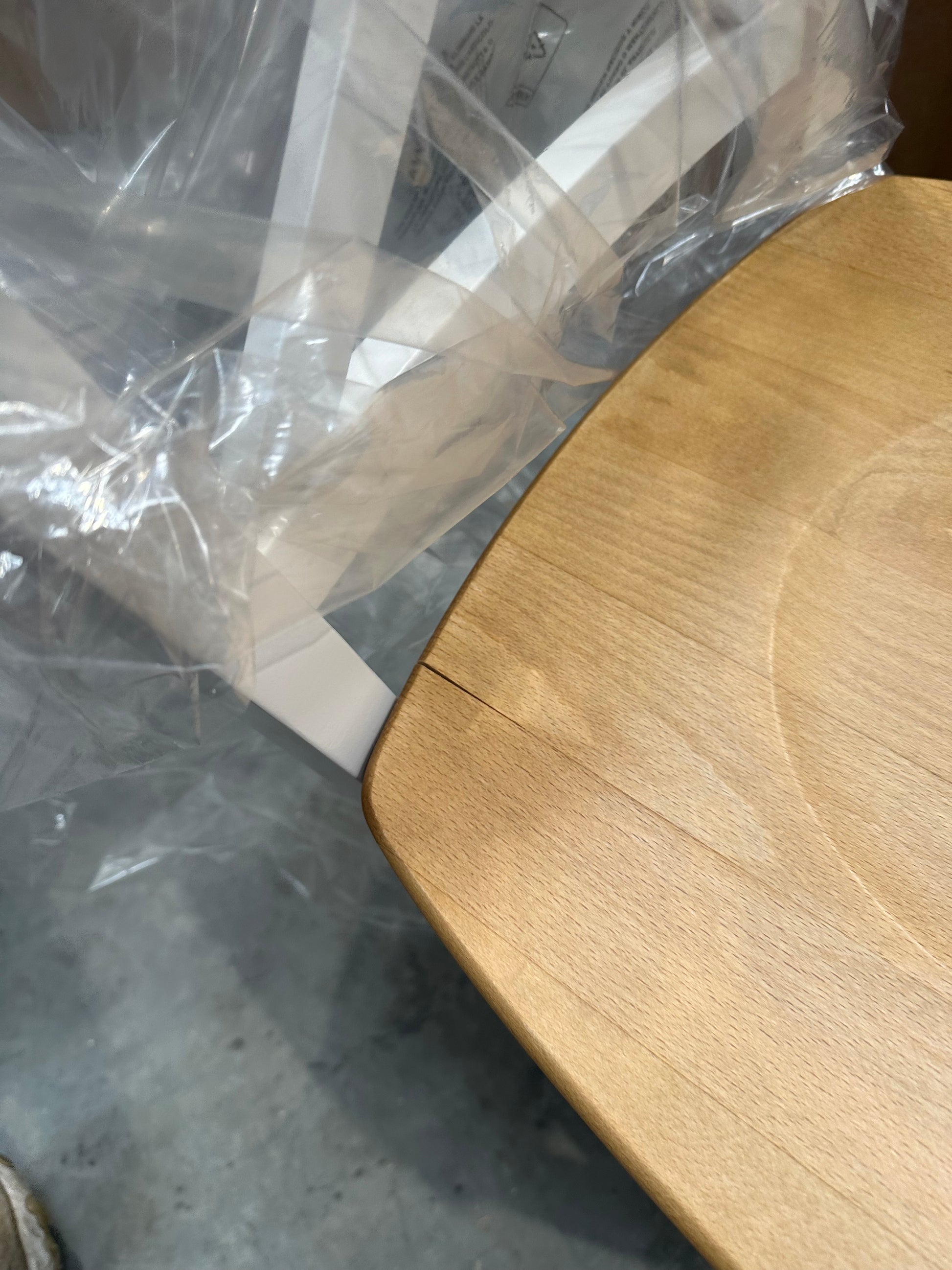 John Lewis Clayton Beech Wood Dining Chairs, Set of 2, Cream