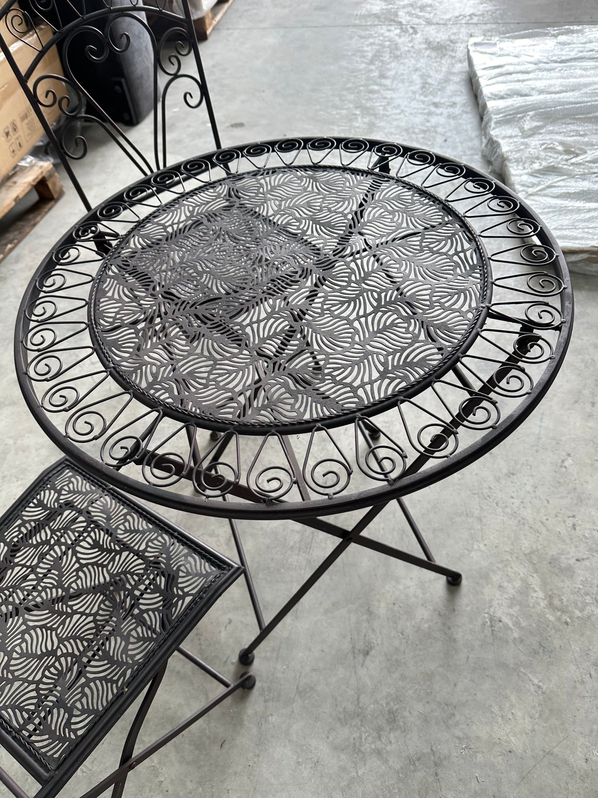 Gallery Direct Brindisi 2-Seater Folding Garden Bistro Table & Chairs Set