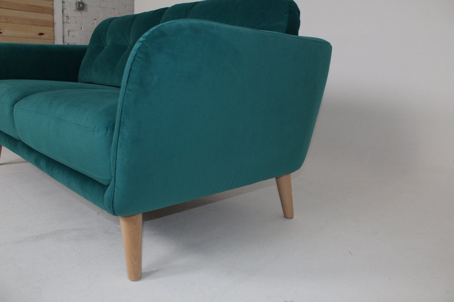 John Lewis Arlo Medium 2 Seater Sofa in Aquaclean Harriet Teal