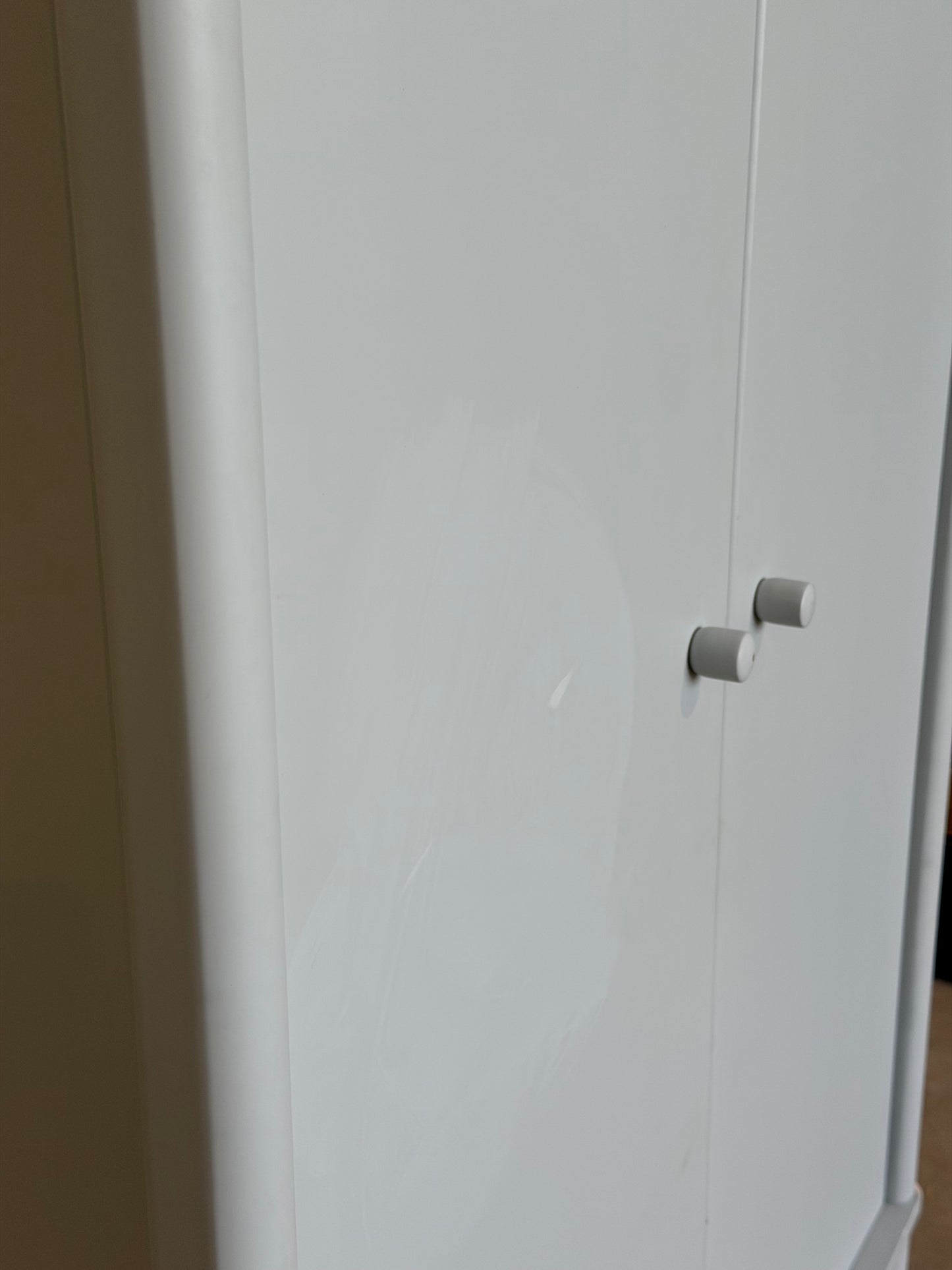 John Lewis  Spindle Double Wardrobe with 2 Drawers, Like New, Grey