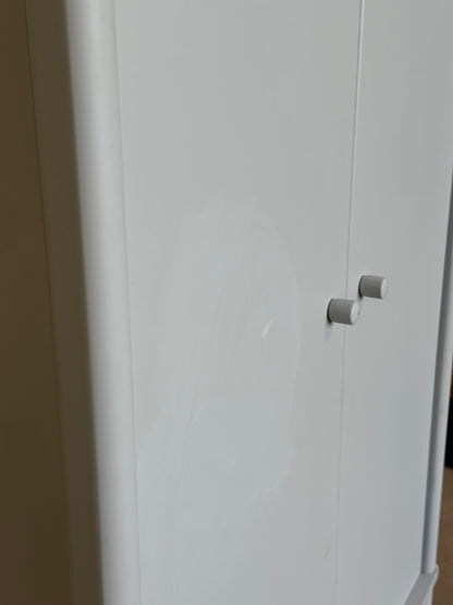 John Lewis  Spindle Double Wardrobe with 2 Drawers, Like New, Grey