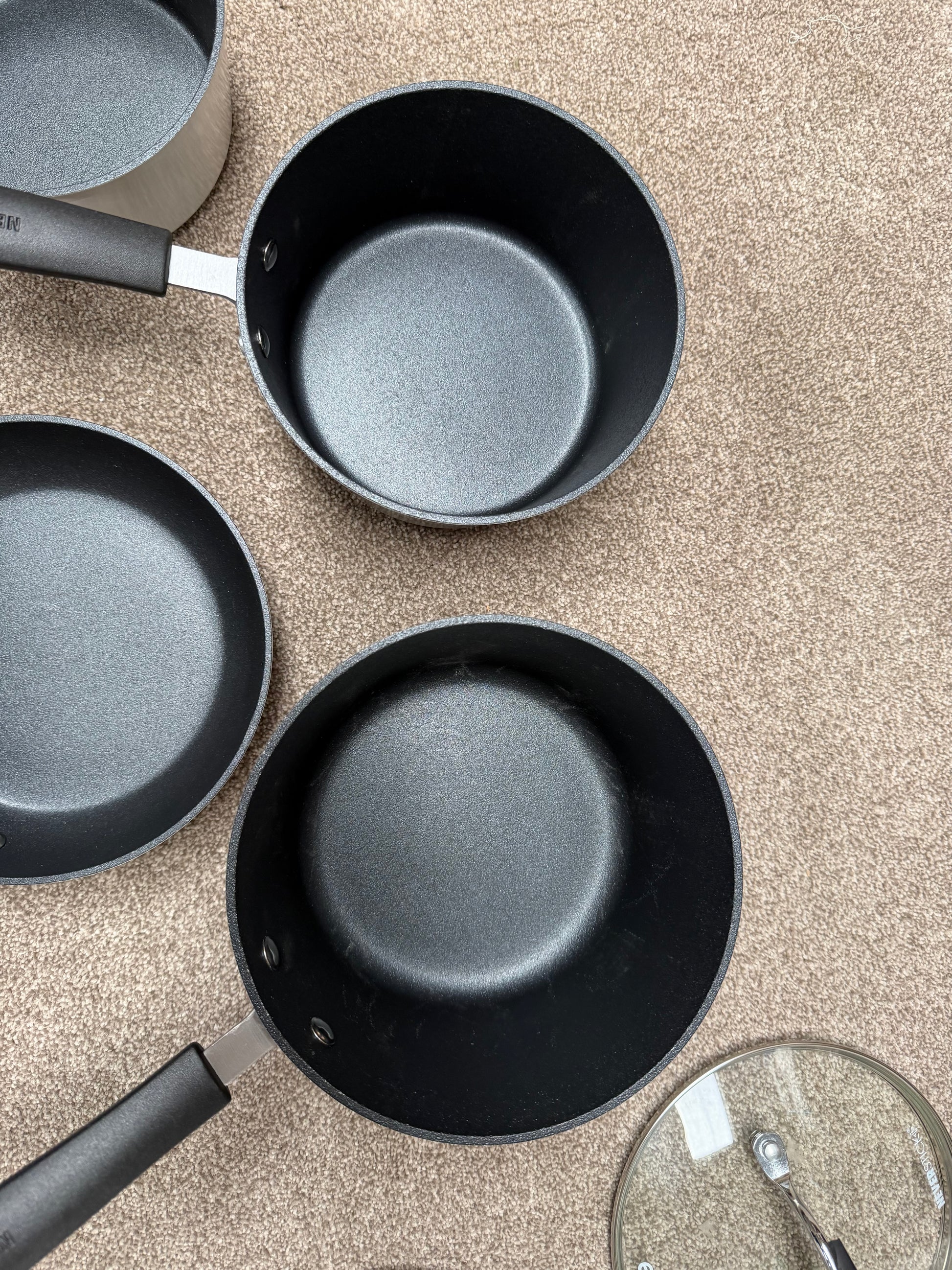 Eaziglide Neverstick+ Aluminium Non-Stick Pan Set, 5 Piece LIST