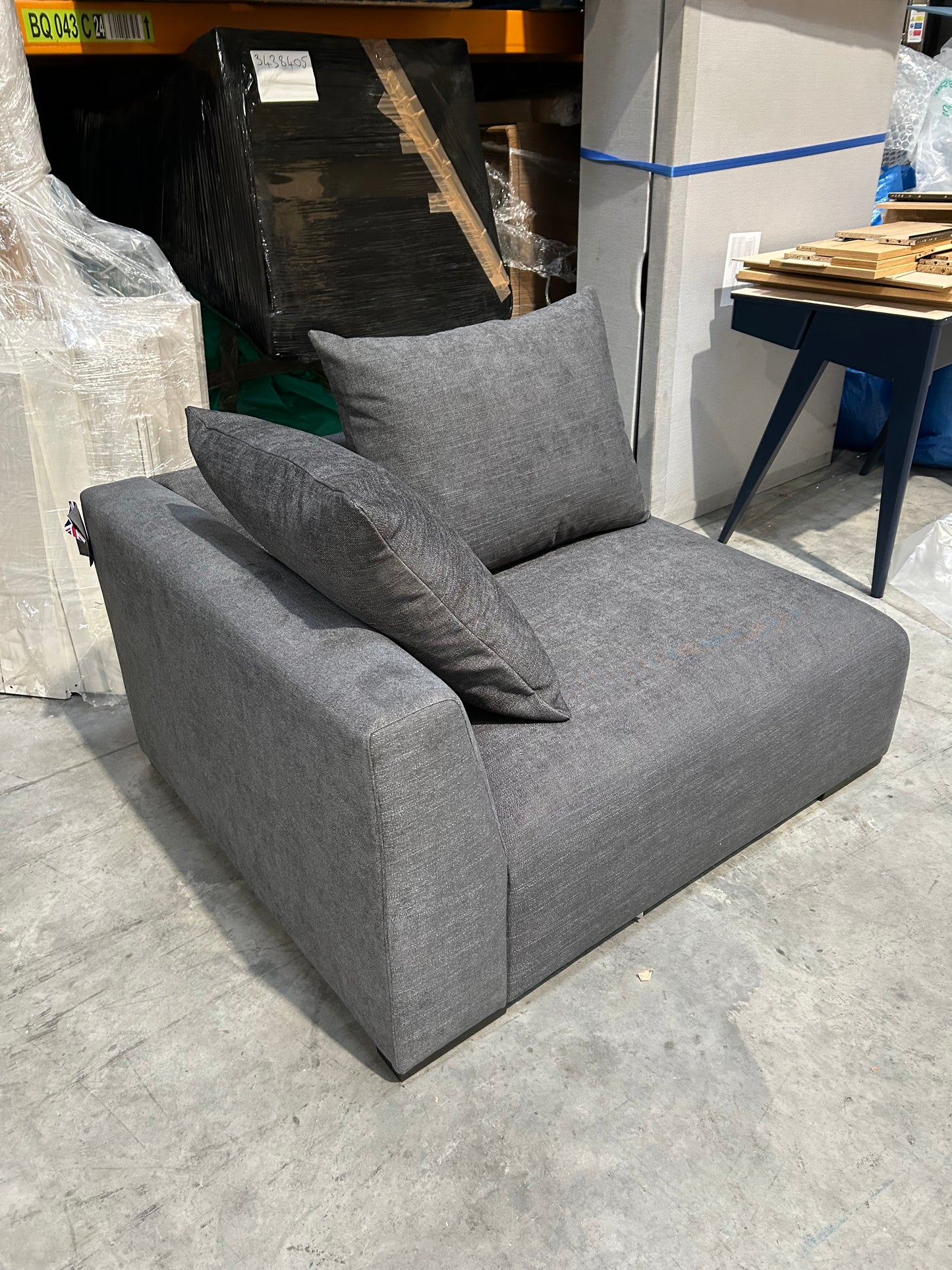 John Lewis Tokyo LHF Modular Arm Unit Charcoal