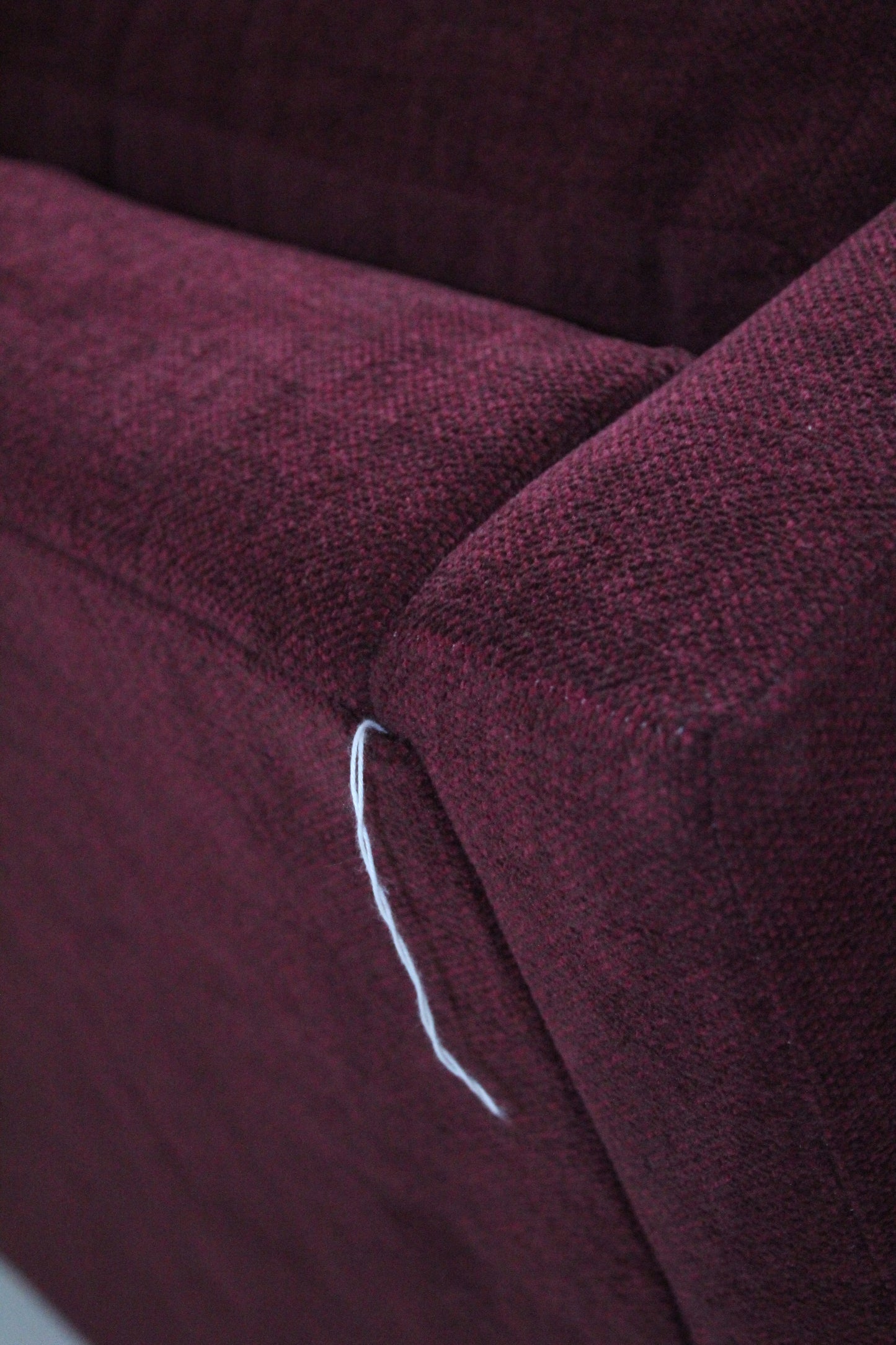 JOHN LEWIS BOOTH MEDIUM 2 SEATER SOFA IN A DEEP RED