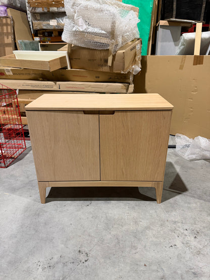 John Lewis Mira II 1 Drawer Small Sideboard, Oak
