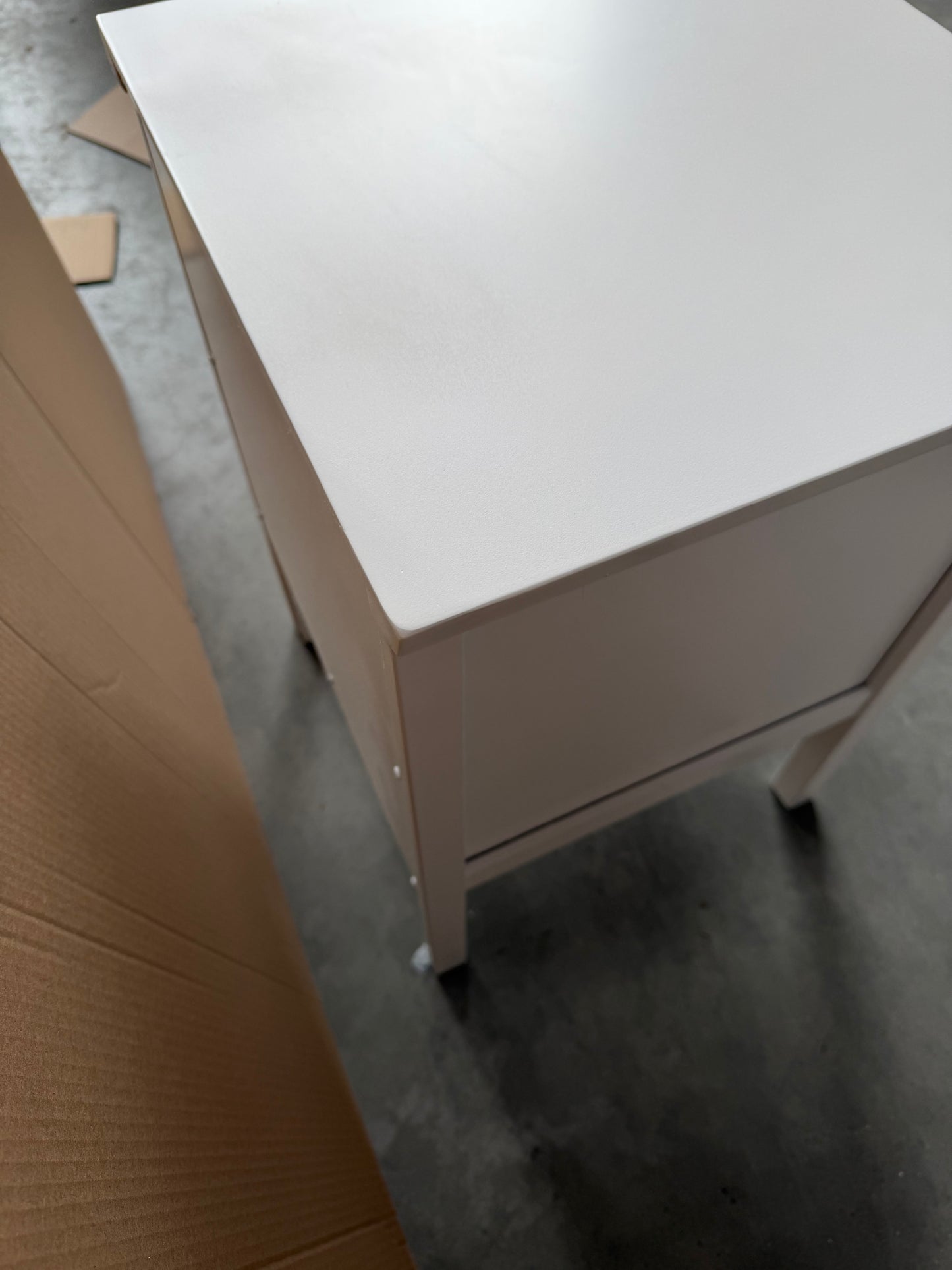John Lewis Wilton 2 Drawer Bedside Cabinet White