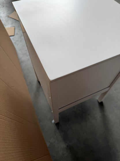 John Lewis Wilton 2 Drawer Bedside Cabinet White
