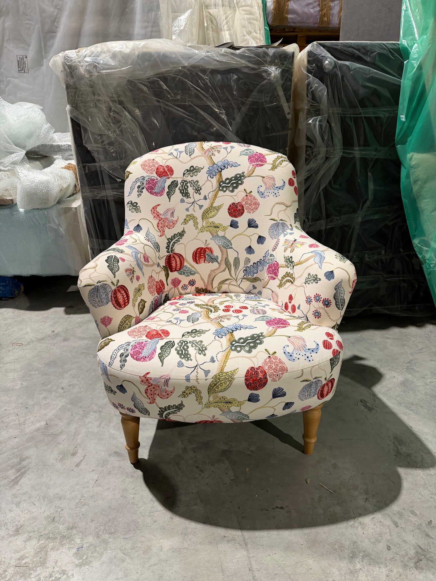 John Lewis Fireside Low Back Armchair, Light Leg