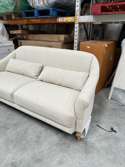 John Lewis Fireside Large 3 Seater Sofa AquaClean Matilda Natural