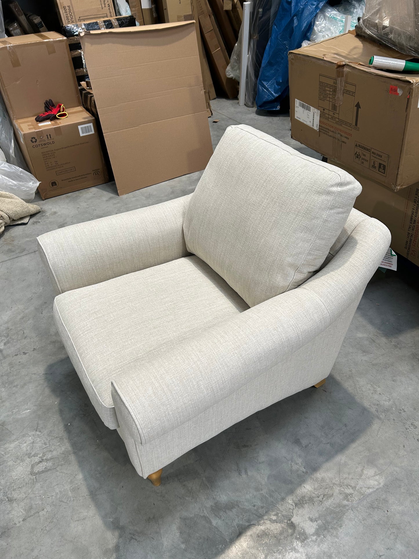 John Lewis Camber ArmchairAquaclean Matilda Natural