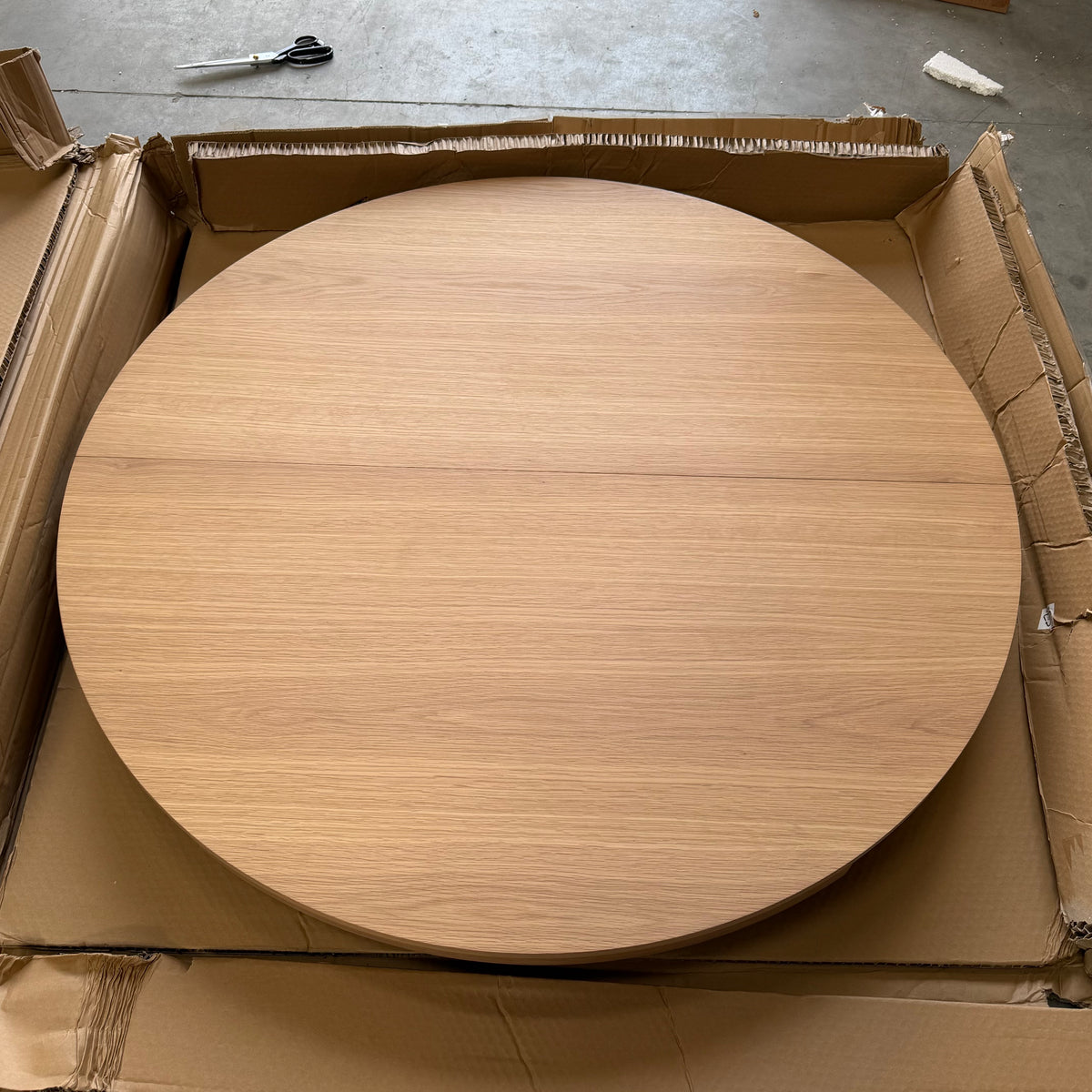 John Lewis Mira II Extending Round Dining Table, Oak