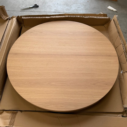 John Lewis Mira II Extending Round Dining Table, Oak