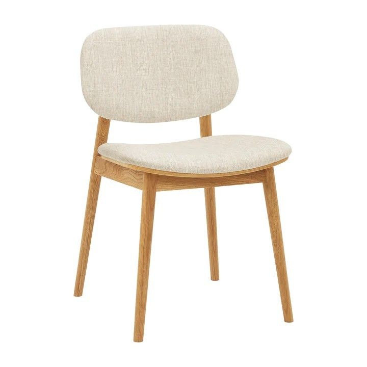 John Lewis Cara Dining Chair, Natural/ Oak