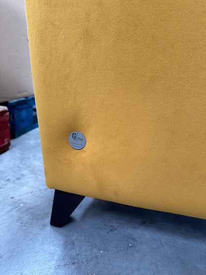 G Plan Armchair Vintage The Seventy Two Dark Leg Plush Tumeric