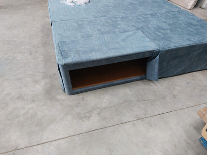 Hypnos HideAway™ Upholstered Divan Base, Super King Size Premium Range Material Blue