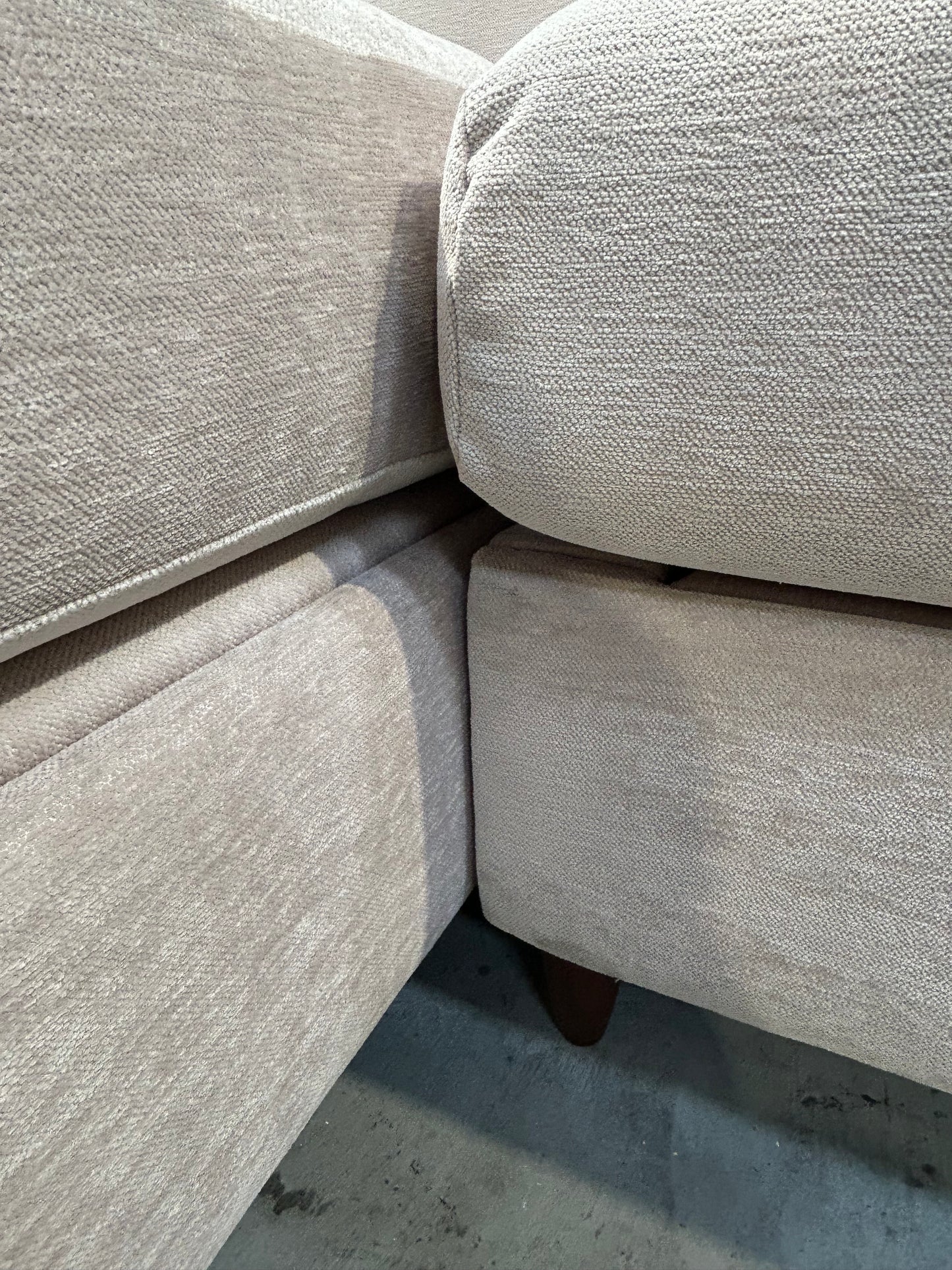 John Lewis Bailey II RHF Chaise End Sofabed Titan  Natural