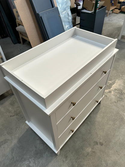 Little Seeds Monarch Hill Poppy 3 Drawer Changing Table, White