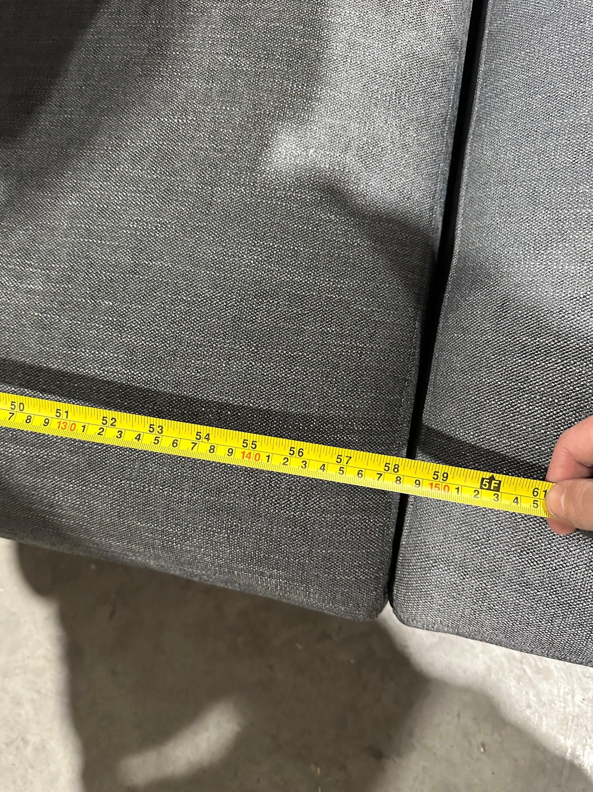 John Lewis Tokyo Grand 4 Seater Sofa Modular Twisted Boucle Grey Blue