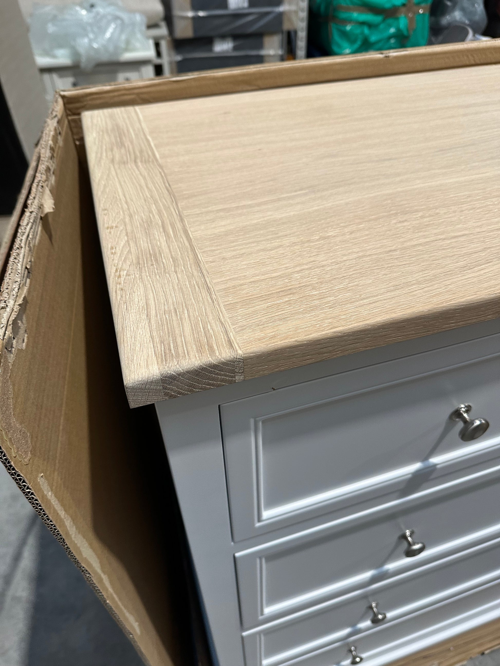 John Lewis St Ives 5 Drawer Chest, White Haze