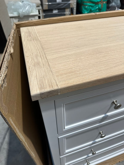 John Lewis St Ives 5 Drawer Chest, White Haze