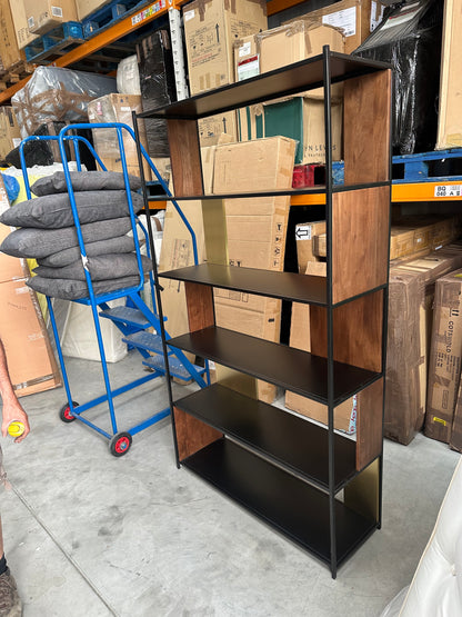 Swoon John Lewis + Swoon Brunel Wide Shelving Unit, Brown