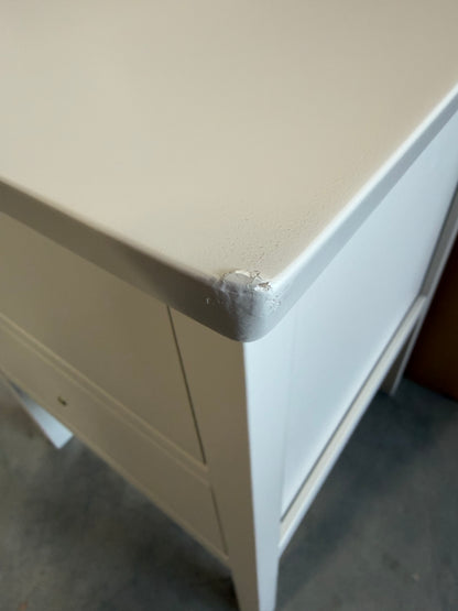 John Lewis Bedside Wilton 2 Drawer Storage Cabinet, Linen