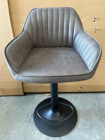 Brooks II Gas Lift Adjustable Bar Stool, Single, Mocha